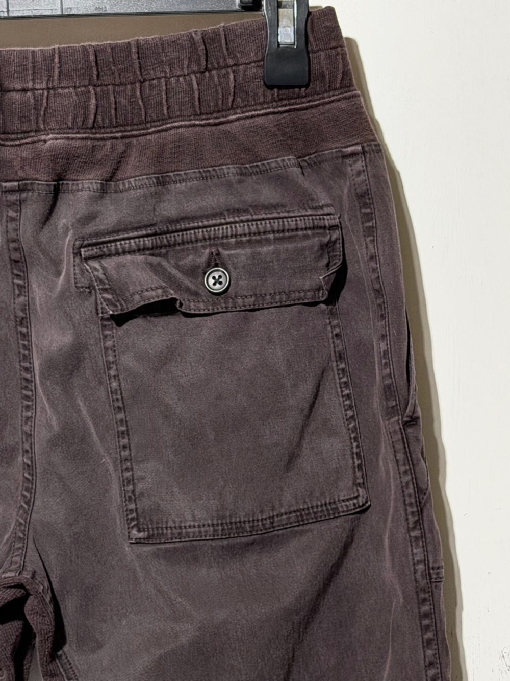 James Perse Multi Media Dark Brown Drawstring Joggers - Picture 4 of 10